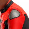 Dainese IPERATTIVA sportovně-cestovní kožená bunda fluo-červená/černá vel.52